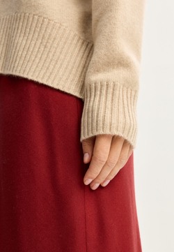 Свитер из кашемира с высоким воротом