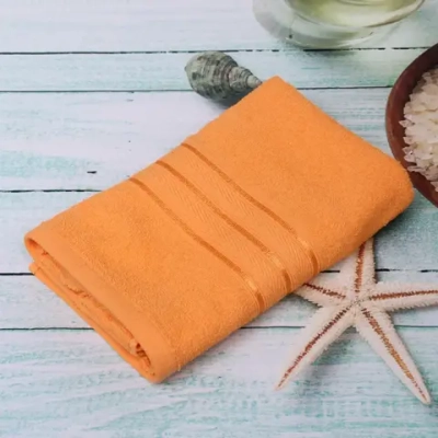 Полотенце махровое 50*80см «Comfort» цвет оранжевый 03010 плотность 300гр/м2