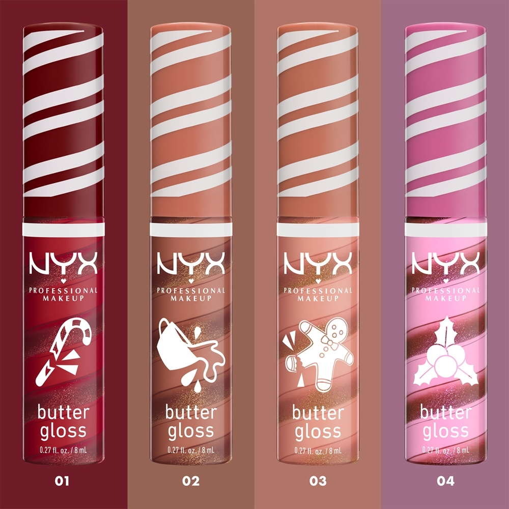 NYX Professional Makeup Holiday Butter Gloss - блеск для губ, 8 ml