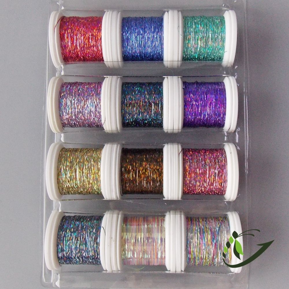 HENDS Набор люрексов Holostrength 1/100 tinsel 12 Yards (12 штук) в коробочке