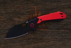 Нож складной CJRB Caldera, клинок 90мм, сталь AR-RPM9, рукоять G10 красный