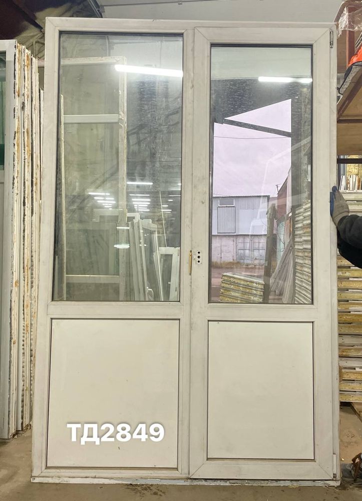 Дверь Пластиковая Б/У 224(в) х 145(ш) (Балконный блок)