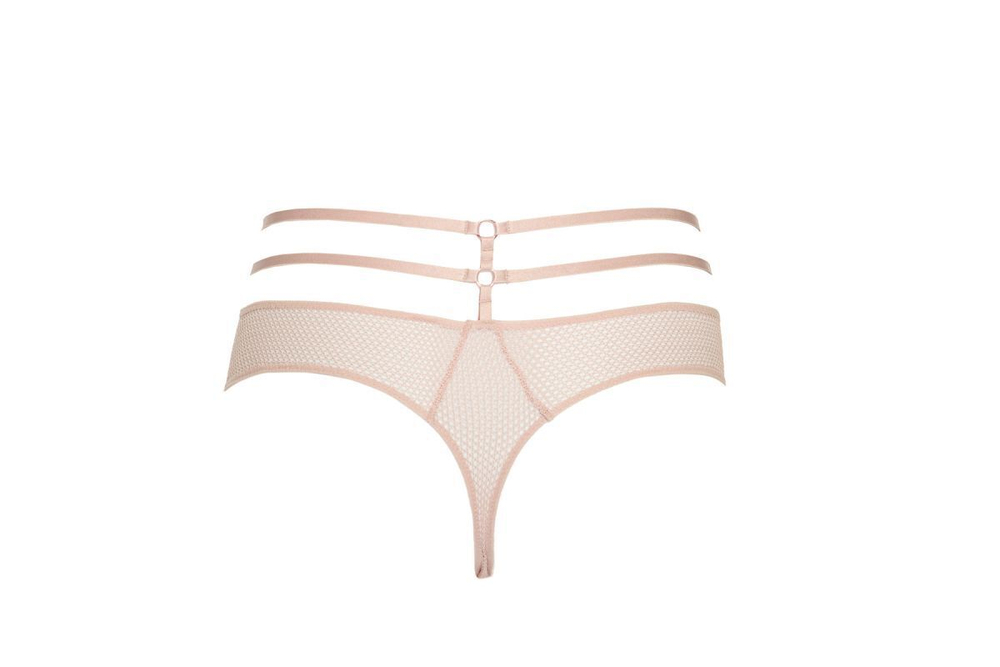 Трусики-стринги Chita с декоративными бретелями (Размер: 36) (Цвет: телесный)