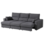 3-местный диван - IKEA ESKILSTUNA/ЭСКИЛЬСТУНА ИКЕА, 100х109х268 см, темно-серый