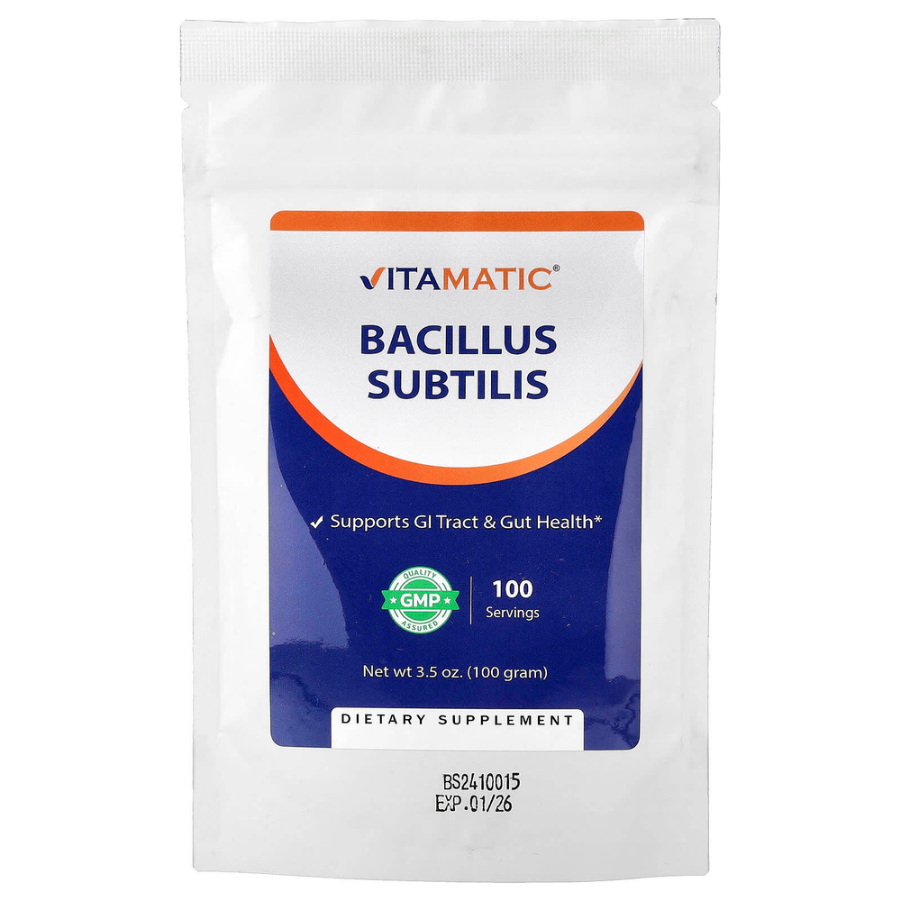 Vitamatic, сенная палочка (Bacillus subtilis), 100 г (3,5 унции)
