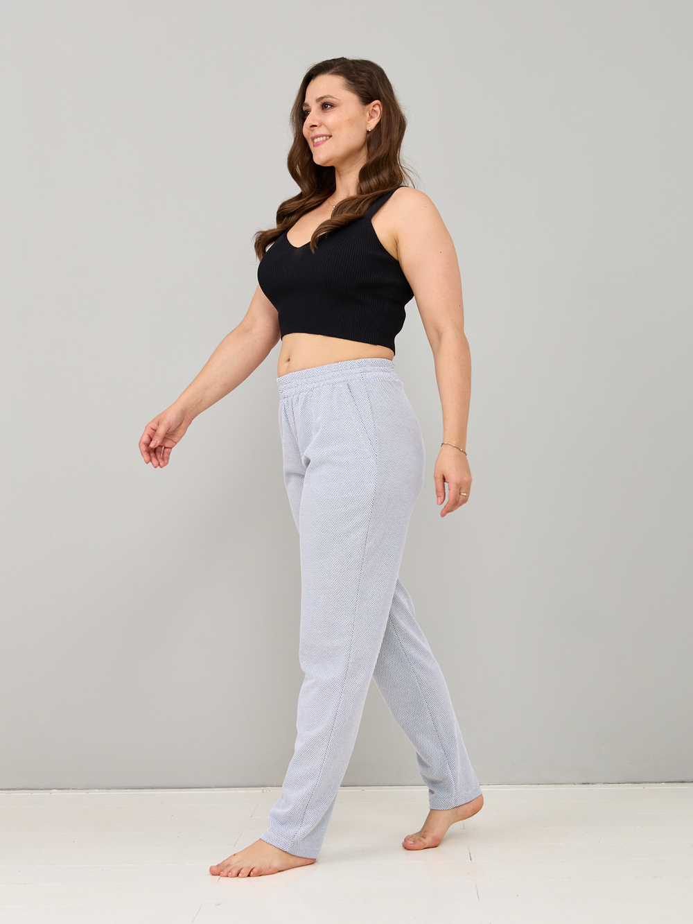 Брюки Б-118/петек-белый