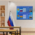 Стенд Символика РФ и Выборга с карманами 716