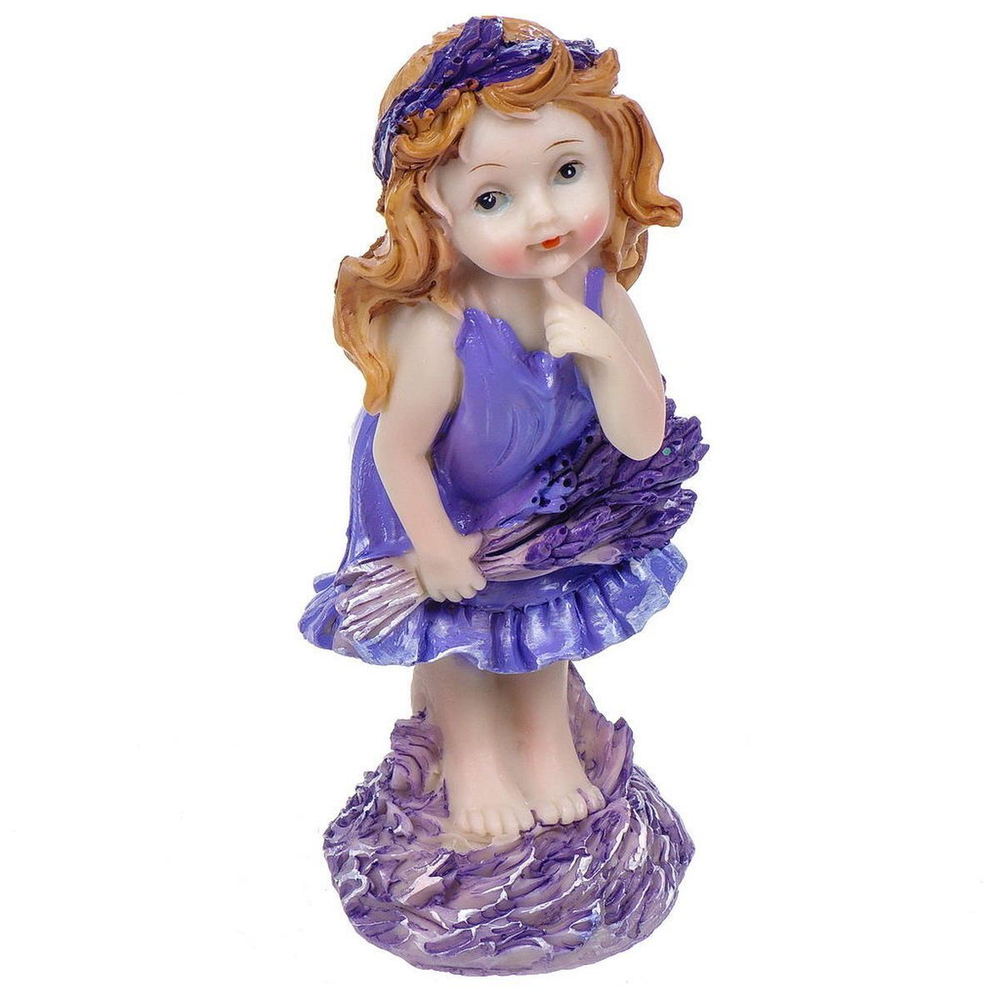 Фигурка декоративная Лавандовая девочка, 14 см, Y4-3675