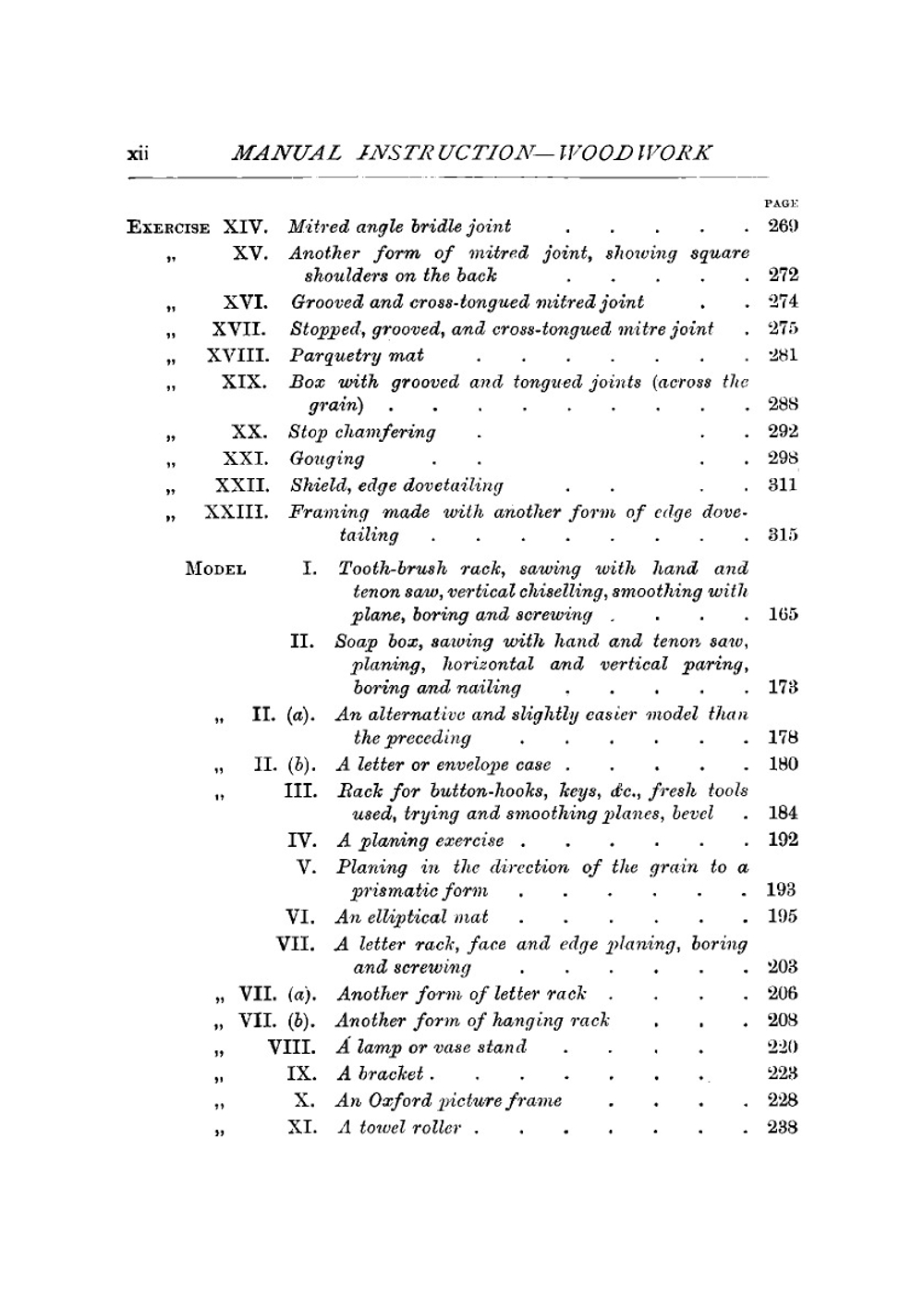 Manual instruction; woodwork. (the English sloyd) | S Barter
