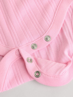 Боди с коротким рукавом для малышей Next E19-735, 5 шт., Розовый, Молочный