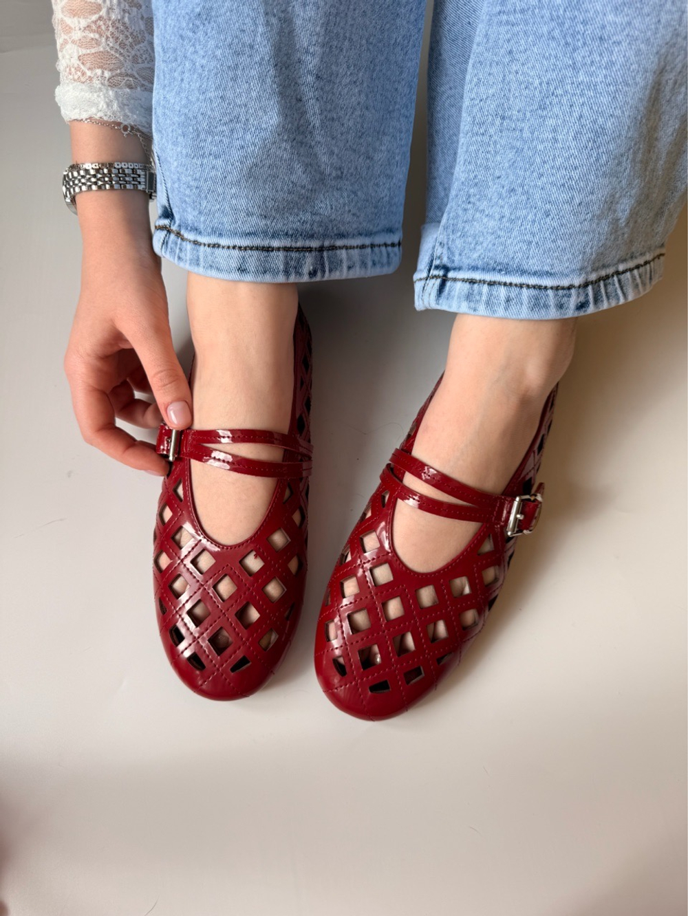 Балетки из натуральной кожи ARIAN