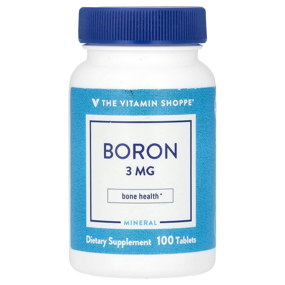 The Vitamin Shoppe, бор, 3 мг, 100 таблеток