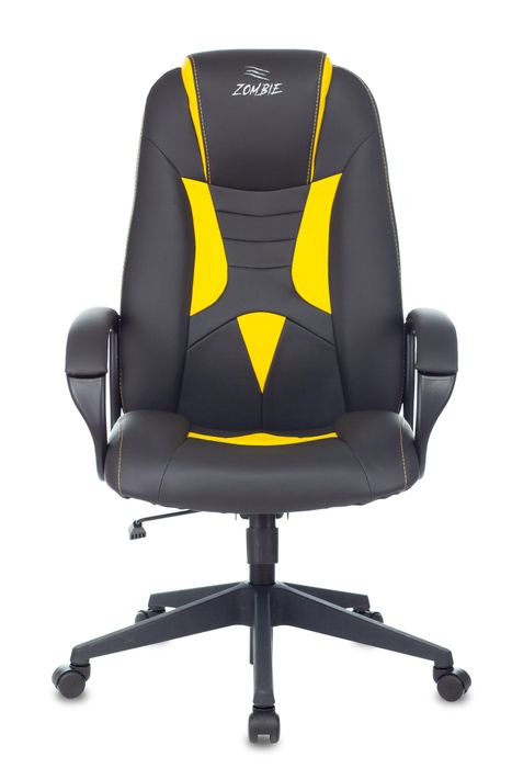 Кресло игровое Zombie 8 черный/желтый искусственная кожа крестовина пластик Stool Group