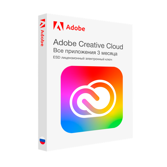Adobe Creative Cloud (Все приложения) — 3 месяца подписка
