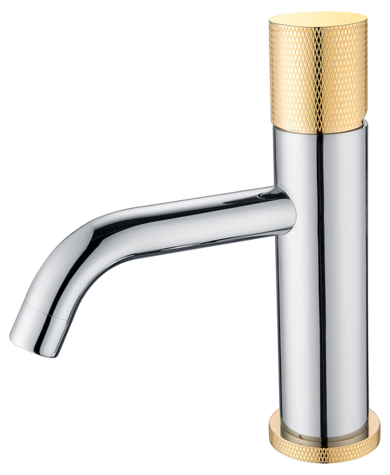 Смеситель STICK для умыв. низ. CHROME TOUCH GOLD_Комплект