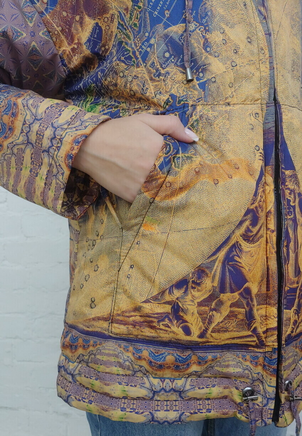 Двусторонняя куртка "Зодиак", по мотивам средневековой карты звездного неба