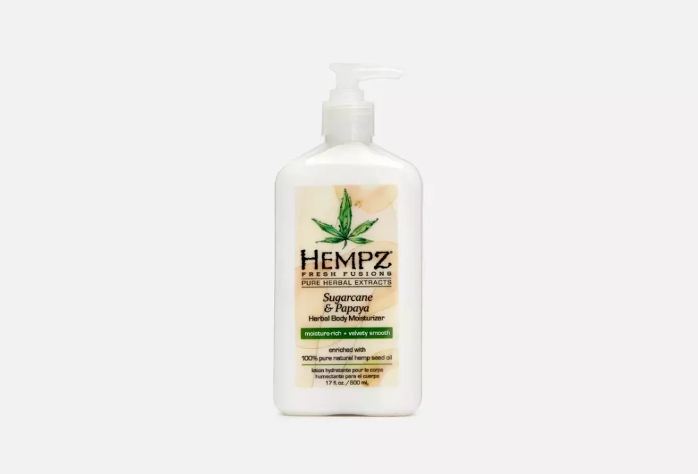 HEMPZ sugarcane & papaya молочко для тела 500мл