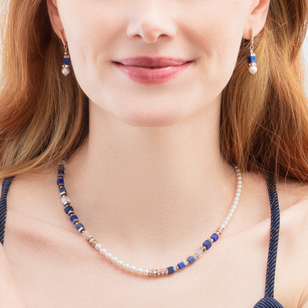 Серьги Coeur de Lion Blue Rose Gold 4354/21-0759