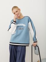 СВИТШОТ «DREAMS DEPARTMENT» ВИНТАЖНЫЙ СИНИЙ|МОЛОЧНЫЙ