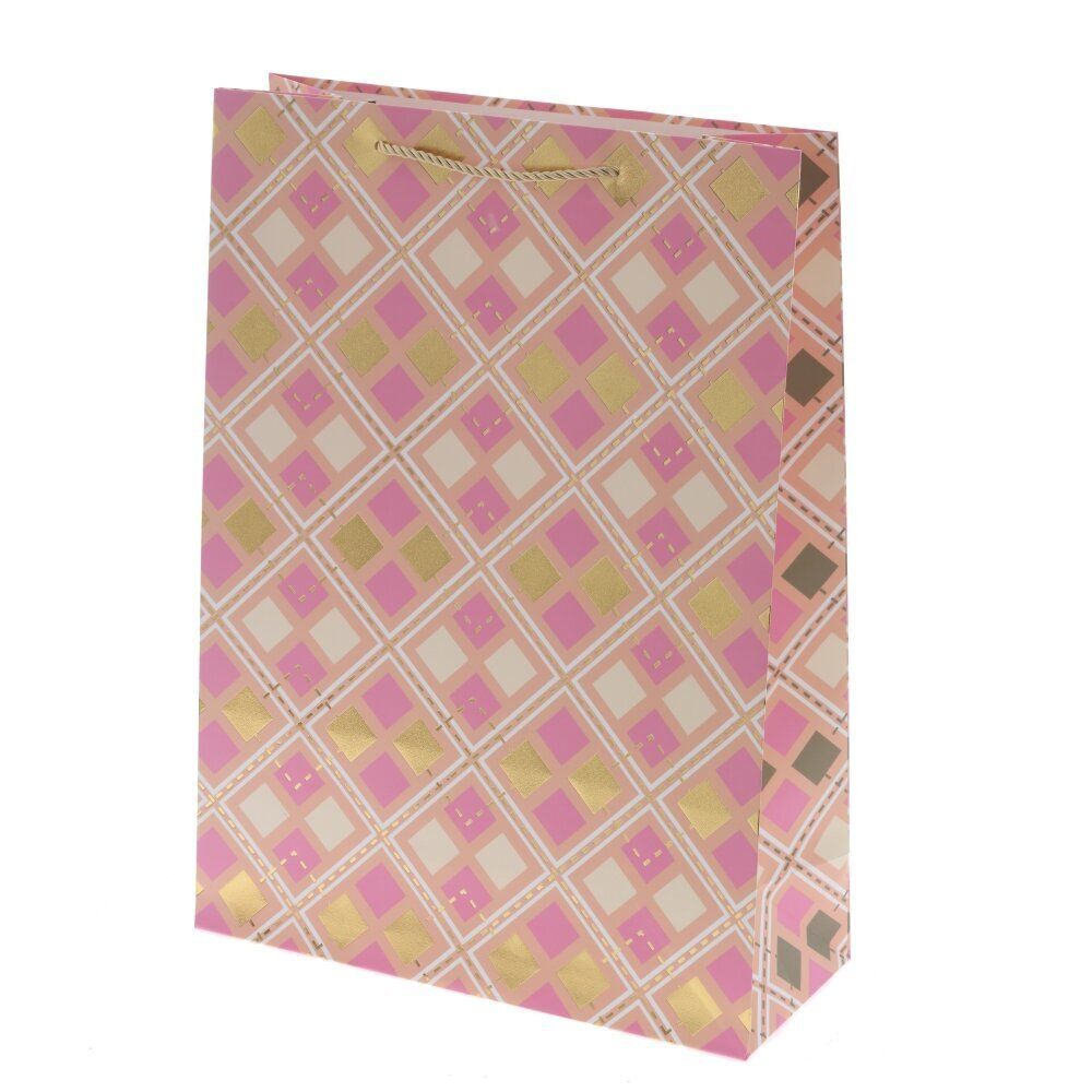 GAEM Пакет подарочный L (бумага 210г/м2, блок микс 12шт), L30 W12 H41,5 см, 4в.