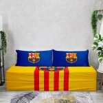 Бескаркасный диван кровать раскладной "FC Barcelona - ФК Барселона"