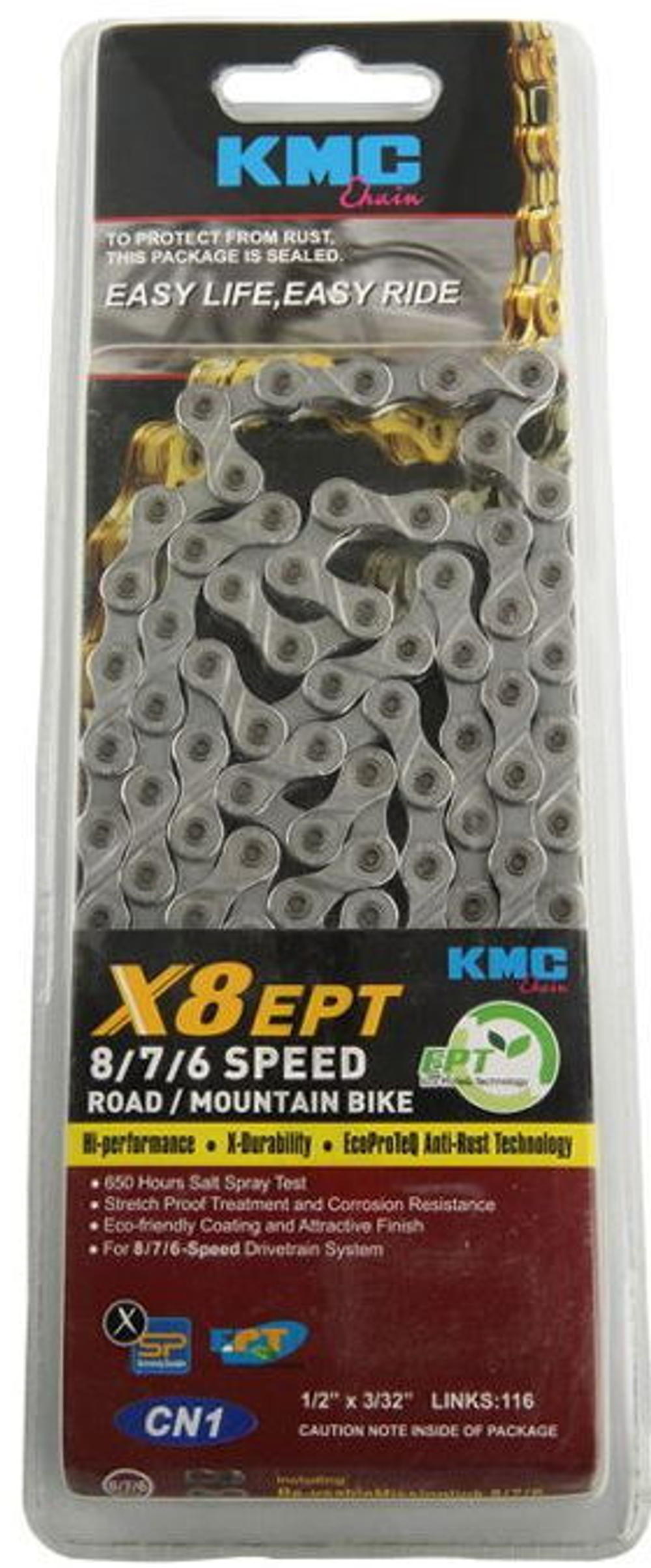 Цепь KMC X8 EPT 116 links