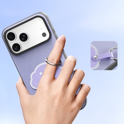 Чехол фиолетового цвета (Shell Edition) для смартфона iPhone 17 Pro, серия Luvy Series (со съемным ремешком) от Dux Ducis