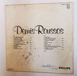 Винтажная виниловая пластинка LP Demis Roussos 1971-1976 (Spain 1977)