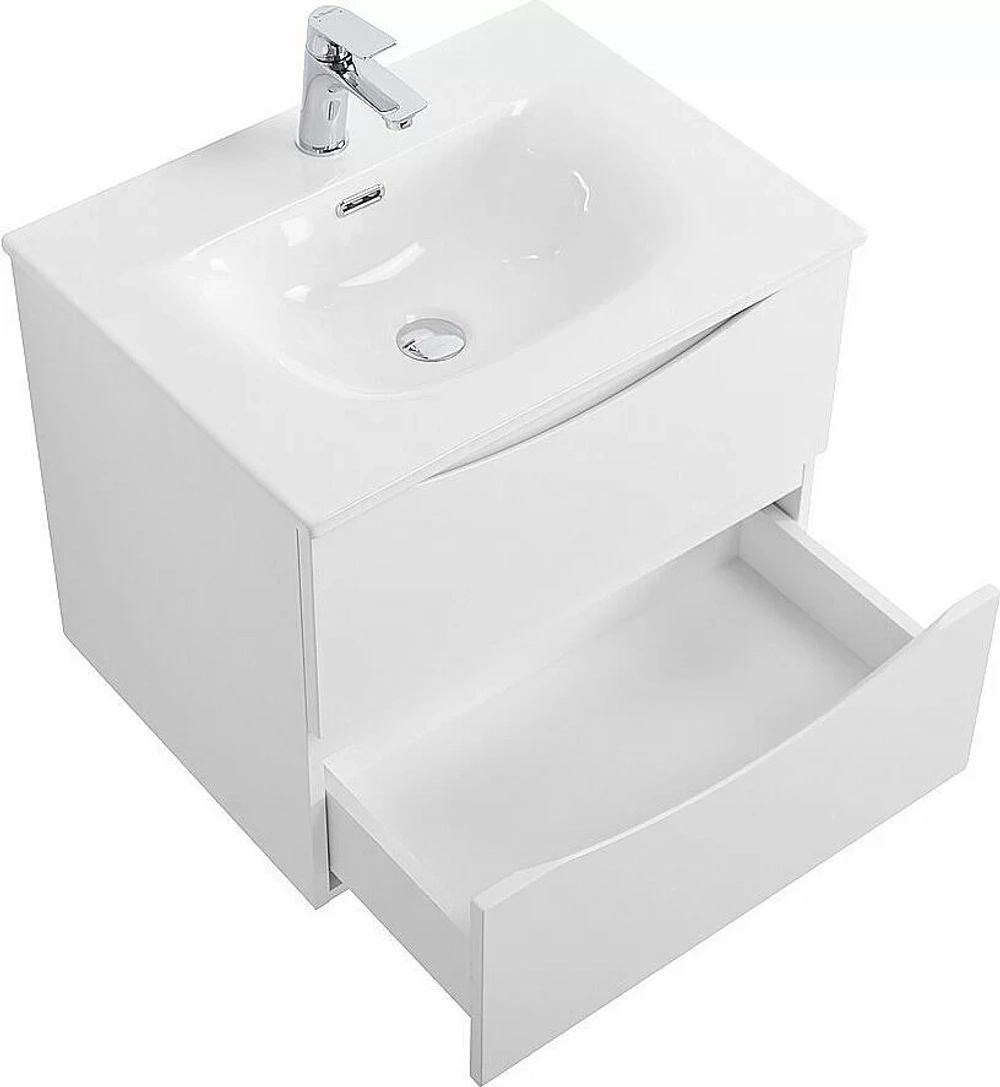 Тумба с раковиной BelBagno MARINO-CER-N-700-2C-SO-BL-P Bianco Lucido