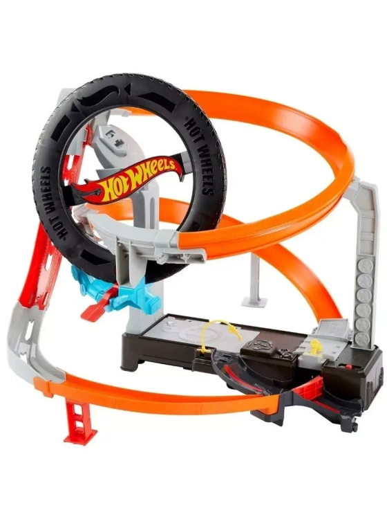 Набор Трек трасса Шиномонтаж Хот Вилс GJL16 с машинкой