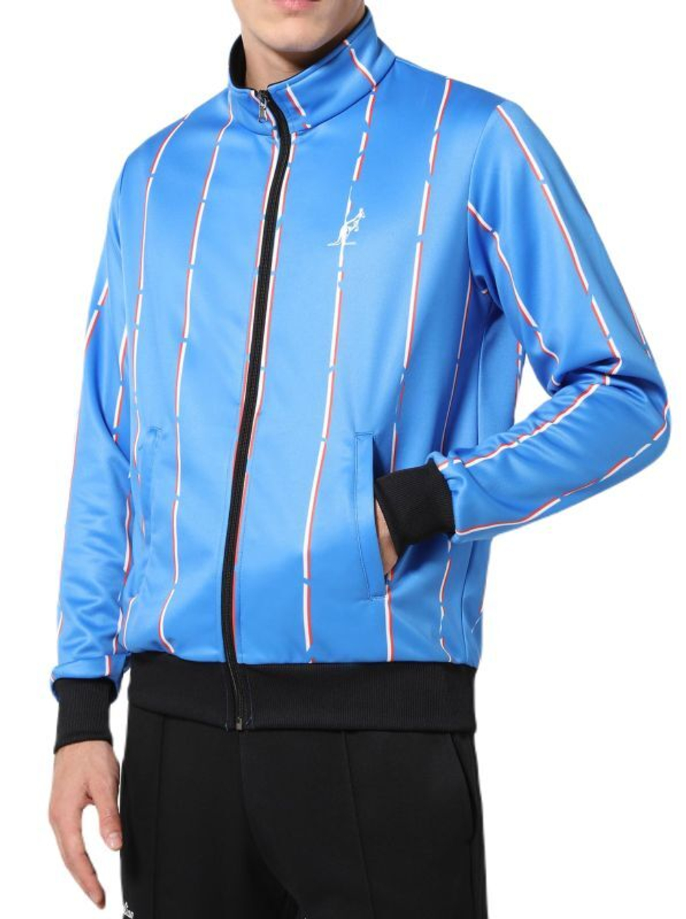 Мужской теннисный костюм Australian Double Jumpsuit With Stripes - blu zaffiro