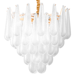 799102 (2КОР!) Люстра RETRO II 10х6W(led) E14 ЗОЛОТО/ПРОЗРАЧНЫЙ