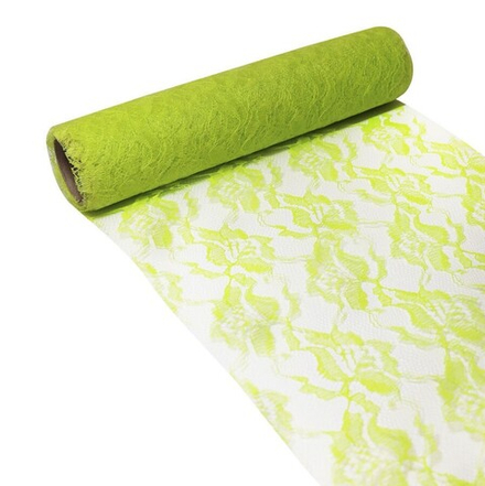 Кружево гипюр 24см, (салатовый)