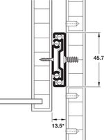 Направляющие шариковые с доводчиком, 500мм HAFELE