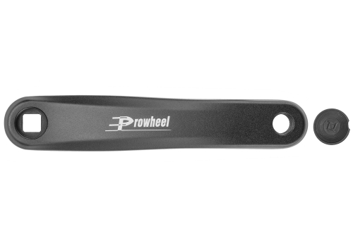 Шатун левый C00Q Prowheel, квадратное посадочное место, длина 170 мм, кованый алюминий AL-6061-T6, чёрный