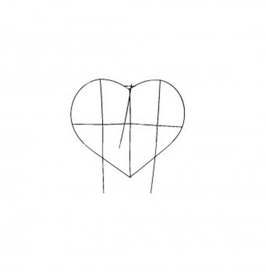 Ритуальный каркас-Сердце малое (700/660)