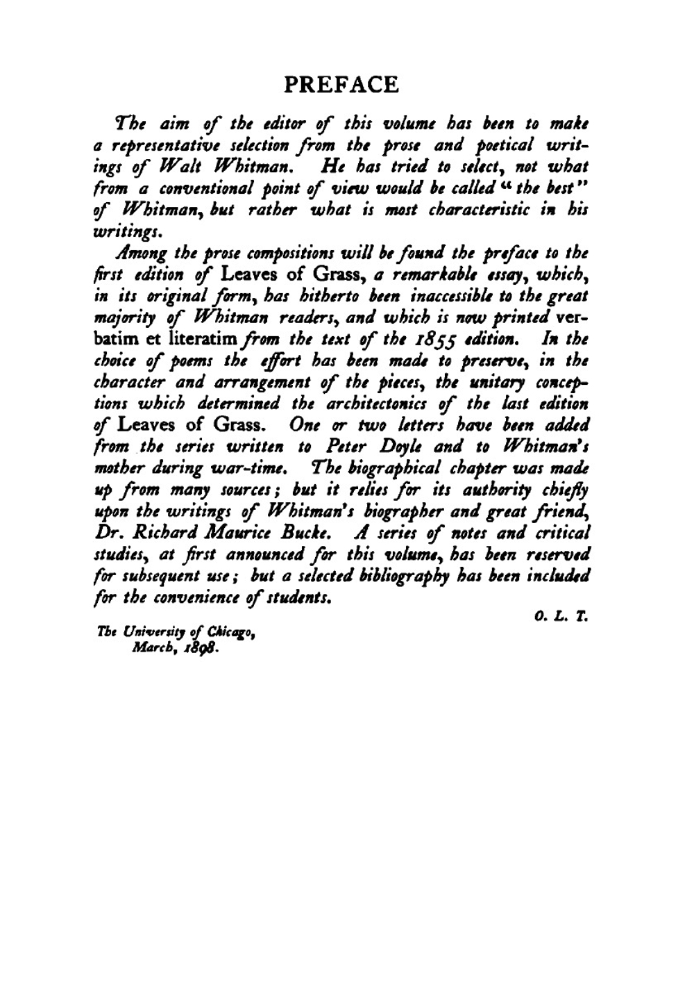 Selections from the prose and poetry of Walt Whitman | Whitman Walt