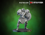 Grand Alliance Order Stormcast Eternal Sequitors Воитель с молотом и щитом №1 миниатюра для dnd, днд, pathfinder, фентези, Настольная игра, НРИ, Варгейм, РПГ