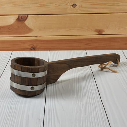 Черпак, дуб тёмный, 0.5 л