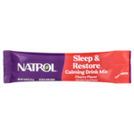 Natrol, Sleep & Restore, успокаивающая смесь для напитков, без мелатонина, вишня, 10 пакетиков по 2,6 г (0,09 унции)
