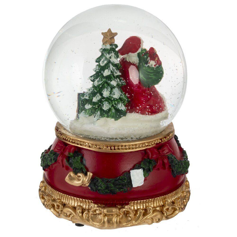GAEM Фигурка декор в стекл шаре "Дед Мороз", D 9.5 см, L9,5 W9,5 H14 см