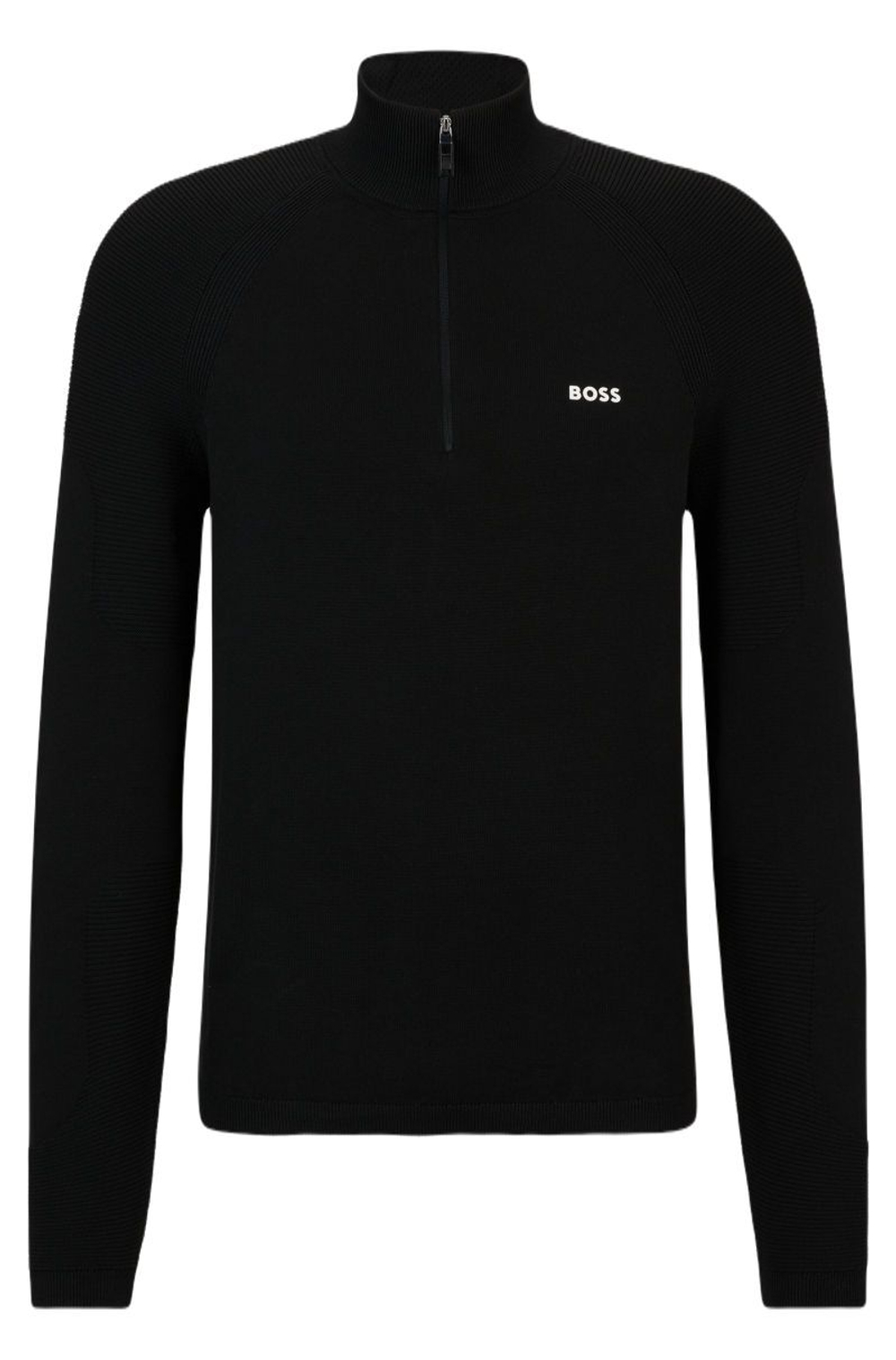 Мужская теннисная кофта BOSS Perform-X 1/4 Zip - черный