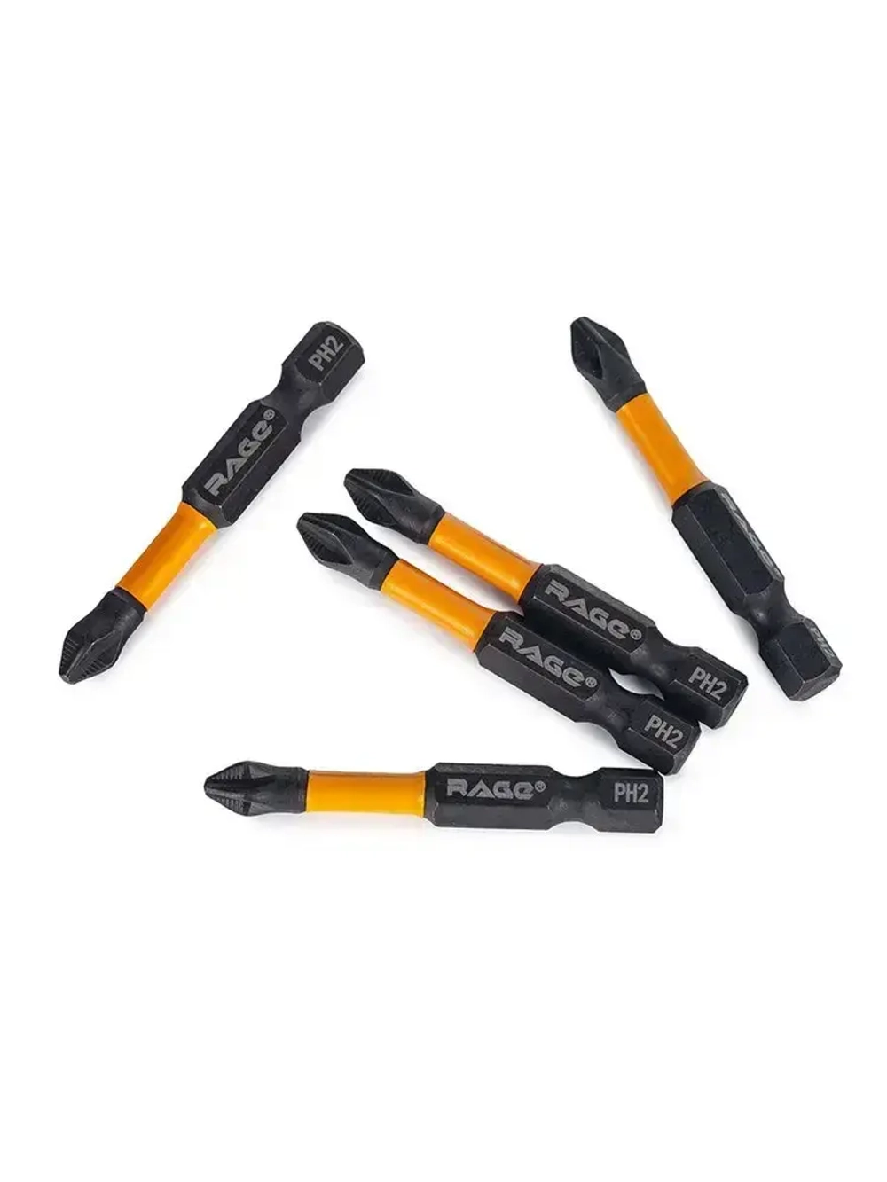 Биты торсионные IMPACT PH2 x 50 мм 5 шт RAGE by VIRA
