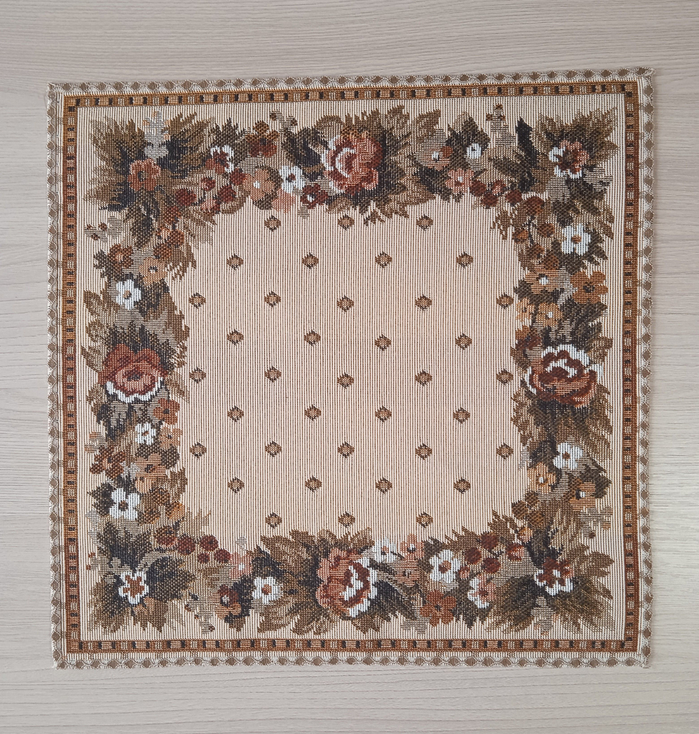 Набор декоративных гобеленовых салфеток Веночек 32х32 (6 шт.)