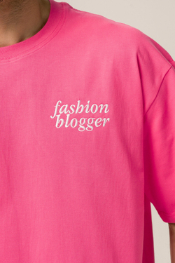 Футболка КУЛЬТУРА "FASION BLOGGER", розовый