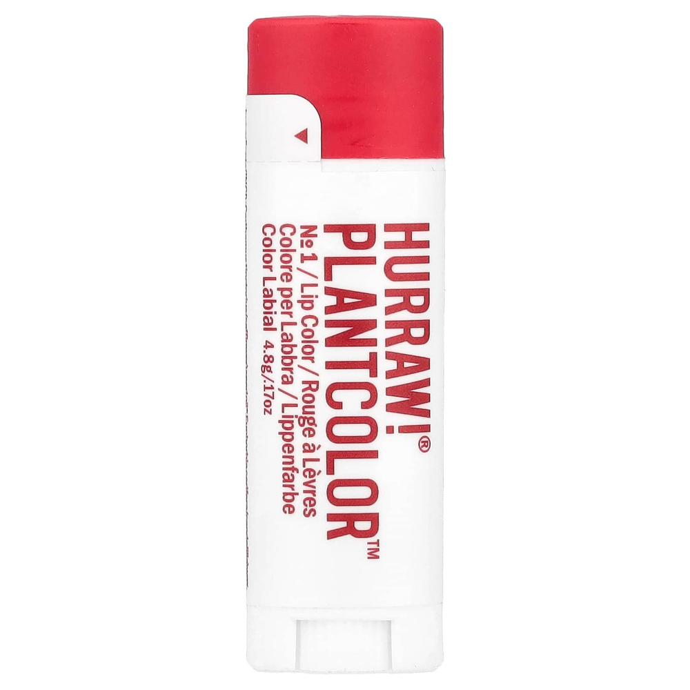 Hurraw! Balm, PlantColor ™, краска для губ, № 1, 4,8 г (0,17 унции)