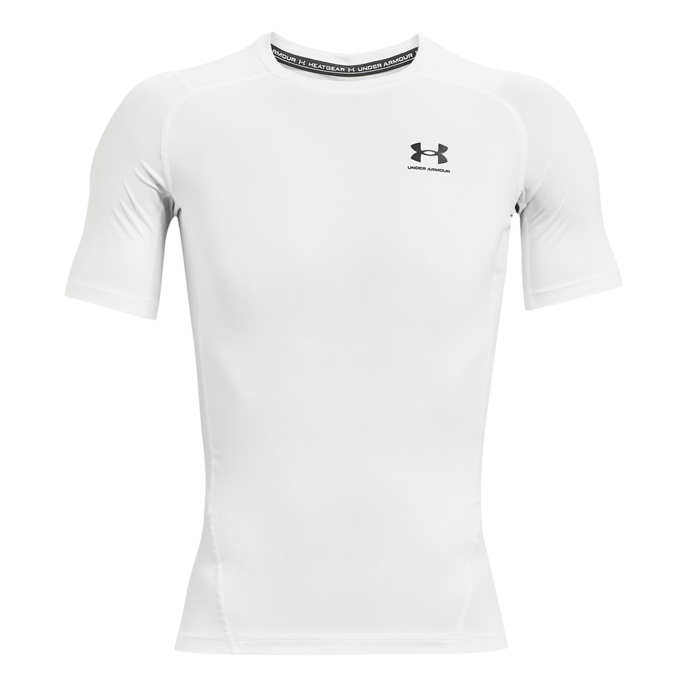 Мужское теннисное поло Under Armour Heatgear Comp T-Shirt Men - White, Black
