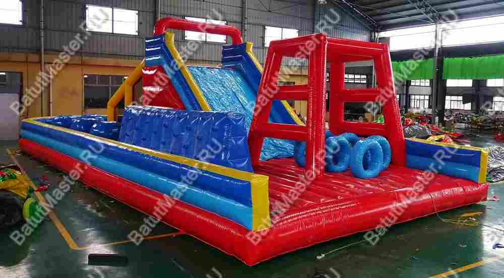 Надувная полоса препятствий "Универсальная", 19,5*7,5*5 м