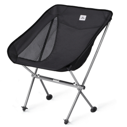 Кресло складное ультралегкое Naturehike L04, размер M, черное (CNK2450JJ015)