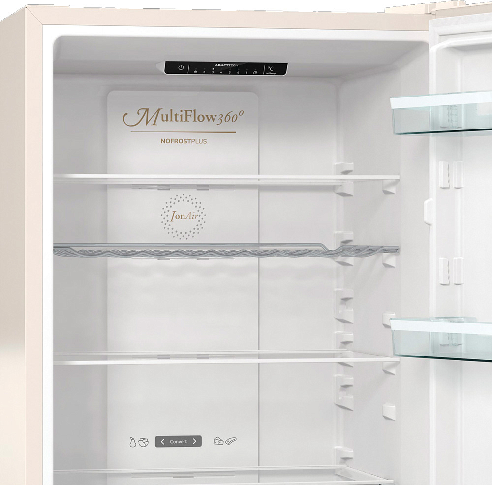 Отдельностоящий двухкамерный холодильник Gorenje NRK6192CLI